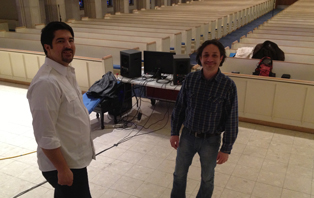 Sean and Recording Engineer, Jason Ringelstetter